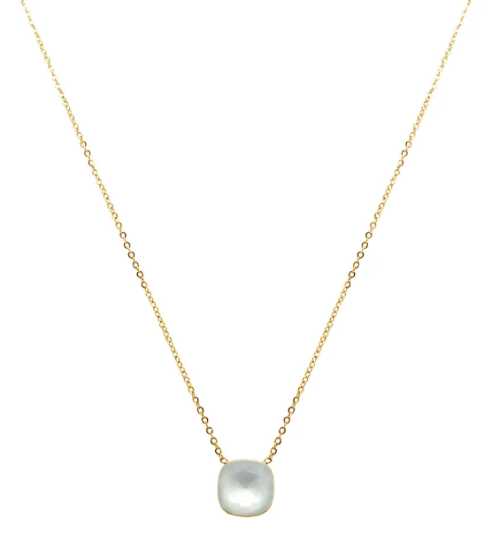 Précommande Collier avec pendentif carré en cristal de Swarovski BEA