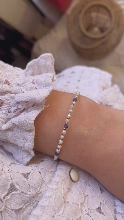 Bracelet perles d'eau douce élégant ADELLA