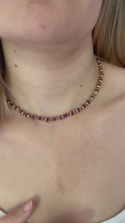 Collier élégant en pierres naturelles SOFIA