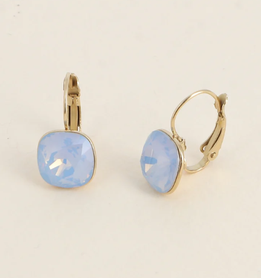 Précommande Boucles d'oreilles avec  cristal de Swarovski carré BEA