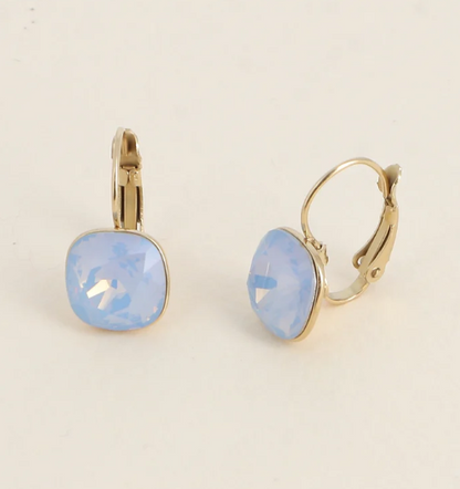 Précommande Boucles d'oreilles avec  cristal de Swarovski carré BEA