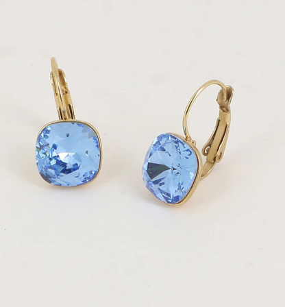 Précommande Boucles d'oreilles avec  cristal de Swarovski carré BEA