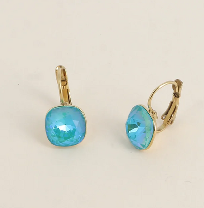 Précommande Boucles d'oreilles avec  cristal de Swarovski carré BEA