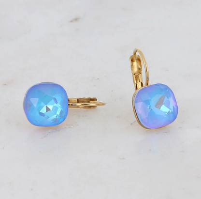 Précommande Boucles d'oreilles avec  cristal de Swarovski carré BEA