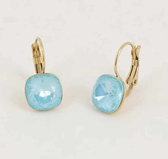 Précommande Boucles d'oreilles avec  cristal de Swarovski carré BEA
