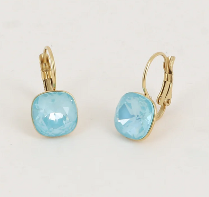 Précommande Boucles d'oreilles avec  cristal de Swarovski carré BEA