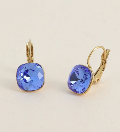Précommande Boucles d'oreilles avec  cristal de Swarovski carré BEA