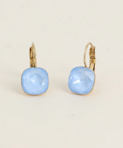 Précommande Boucles d'oreilles avec  cristal de Swarovski carré BEA