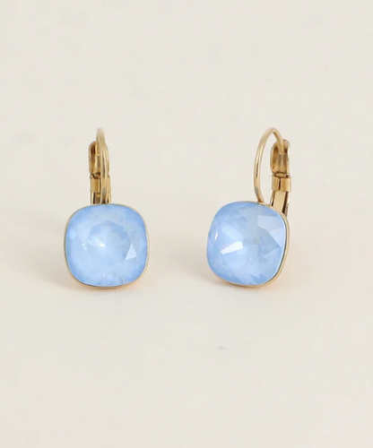 Précommande Boucles d'oreilles avec  cristal de Swarovski carré BEA