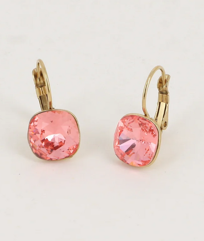 Précommande Boucles d'oreilles avec  cristal de Swarovski carré BEA