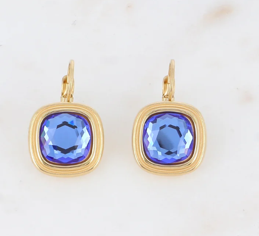 Boucles d'oreilles élégantes Cristal de Swarovski® LEONARD