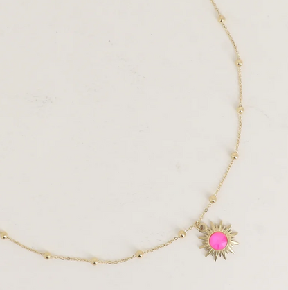 Précommande Collier soleil et cristal de Swarosvki SILOANE