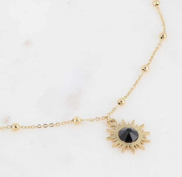 Précommande Collier soleil et cristal de Swarosvki SILOANE
