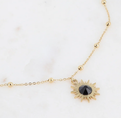 Précommande Collier soleil et cristal de Swarosvki SILOANE