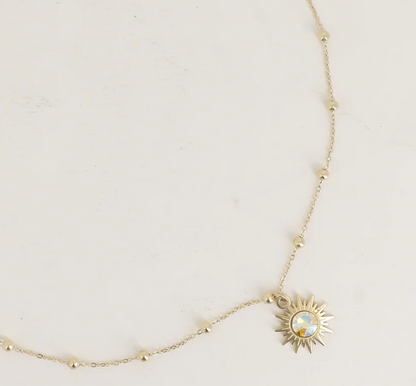 Précommande Collier soleil et cristal de Swarosvki SILOANE