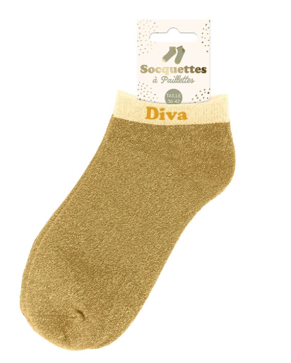 Socquettes à paillettes Diva