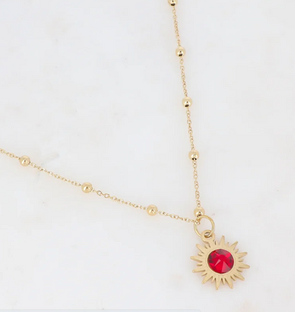Précommande Collier soleil et cristal de Swarosvki SILOANE