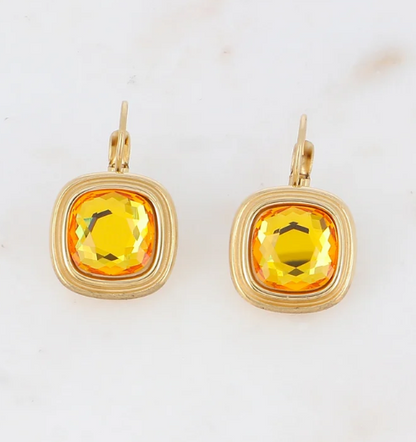 Boucles d'oreilles élégantes Cristal de Swarovski® LEONARD