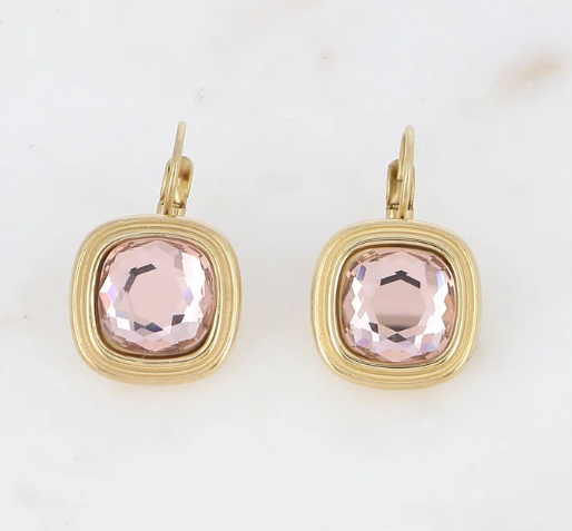 Boucles d'oreilles élégantes Cristal de Swarovski® LEONARD